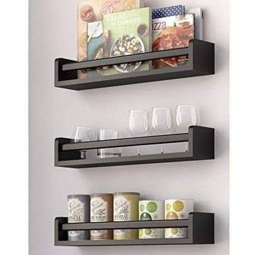 3 pics Wooden  Wall Shelf