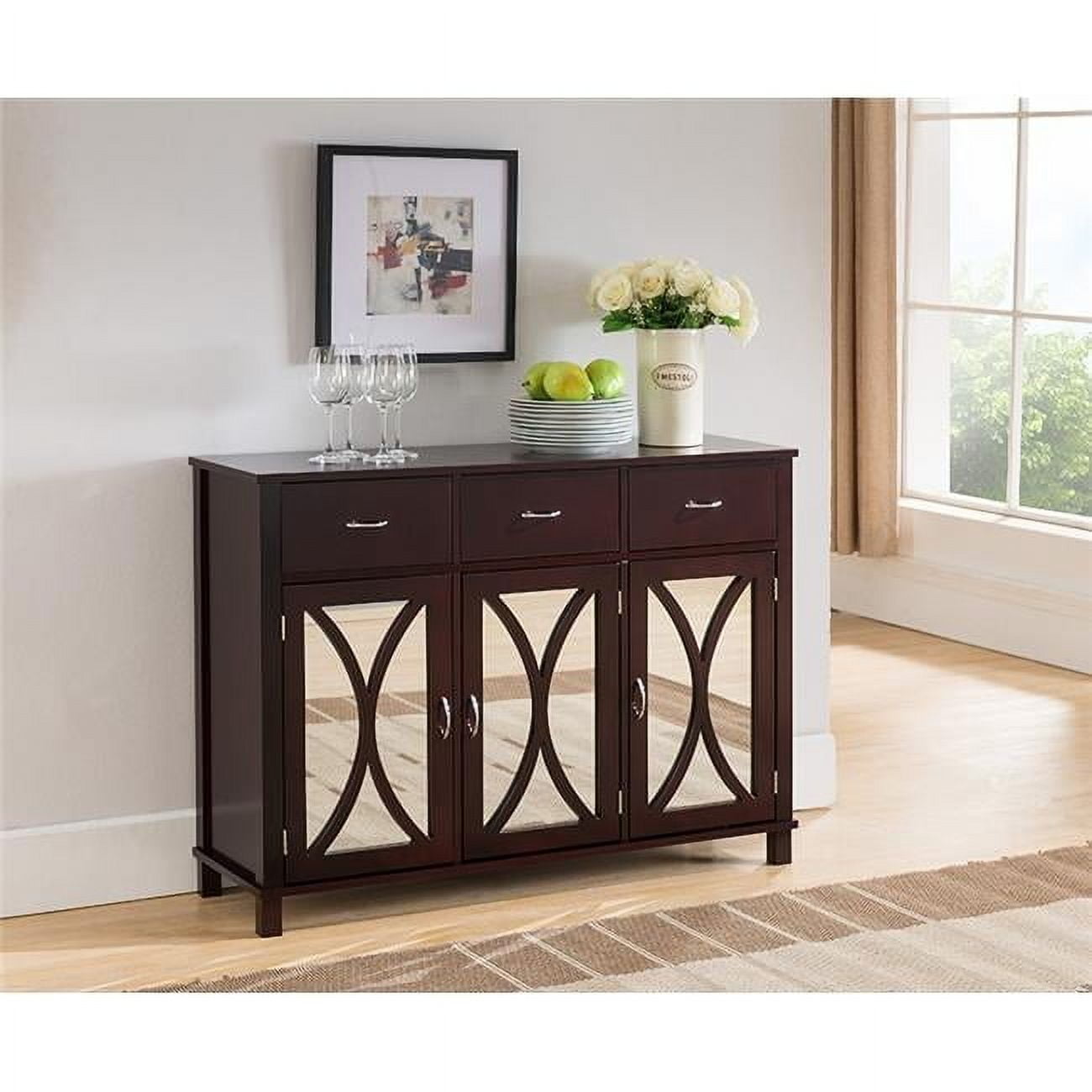 Wooden Shoe Cabinet with 3 Drawers 3 -Tier Wooden Shoe Storage Cabinet