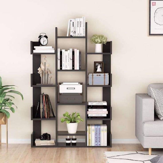 Wooden  L shape bookshelf For office / Home