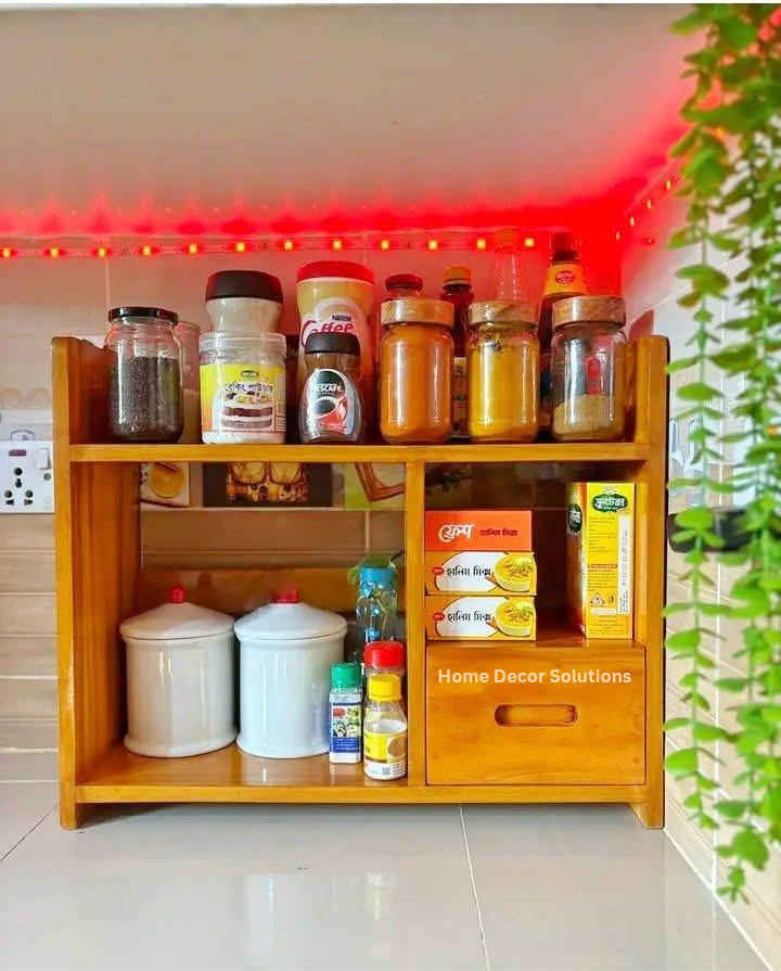 Wooden Kitchen Rack