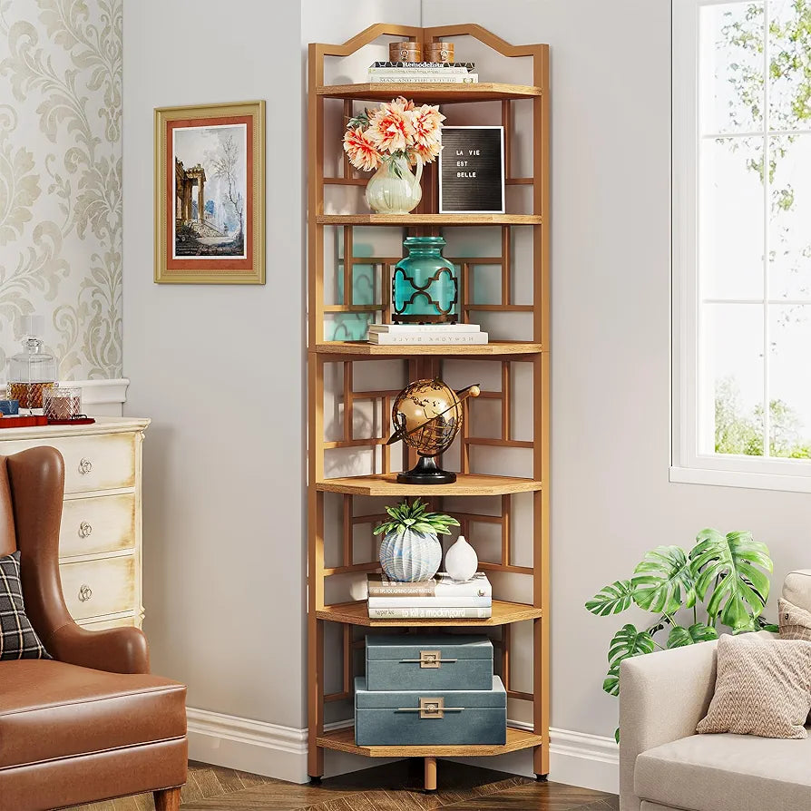 Unique Wooden Corner Shelf