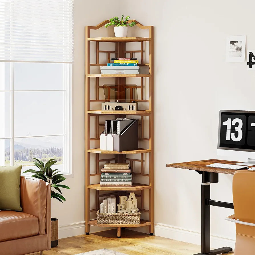 Unique Wooden Corner Shelf