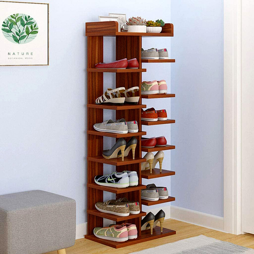 Double Row Wooden Shoe Rack – Home Decor Solutions