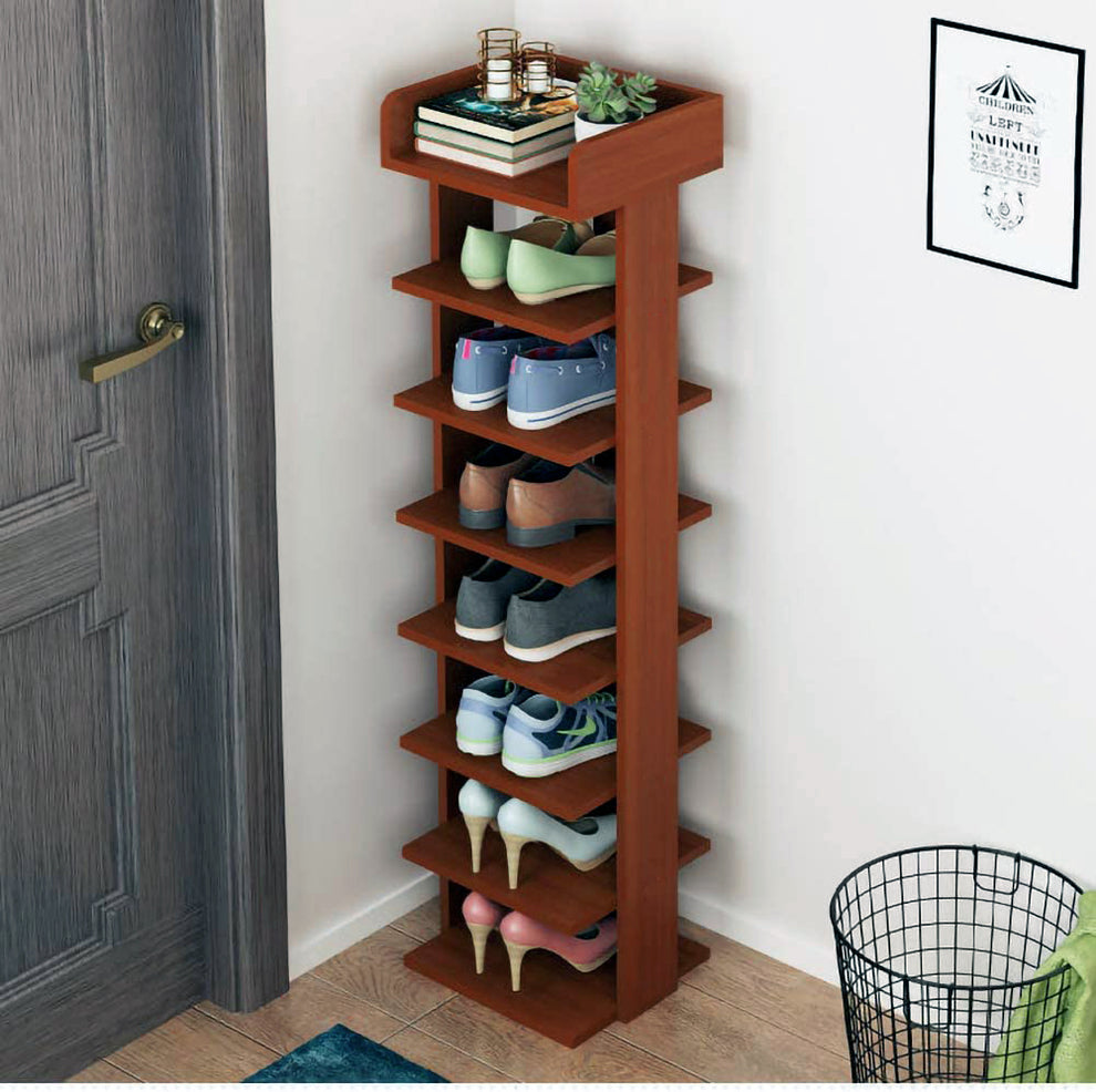 Modern Shoe Rack Organizer, Space Saving Shoes Storage, Wooden Shoes Racks