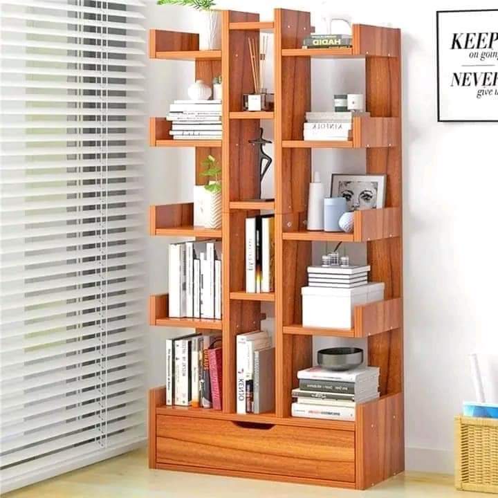 L-Shape Large Bookshelf For Office & Home