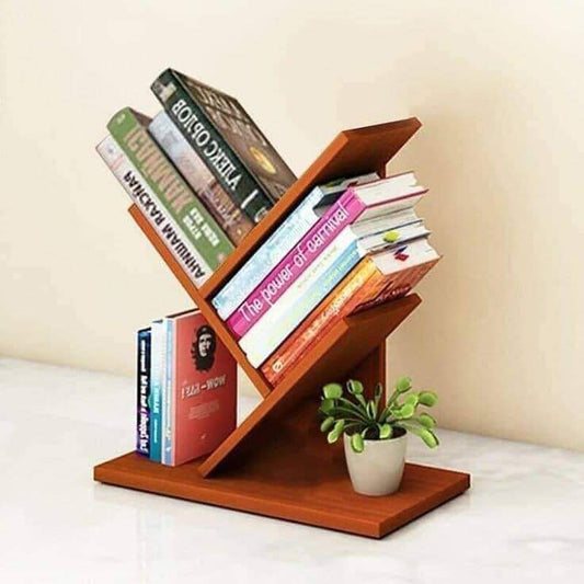 Wooden 3 Layers Tree Bookshelf