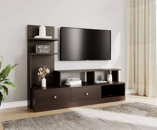 Minimalist TV Unit with Cabinet | Wooden TV Console | TV Stand with Cabinet