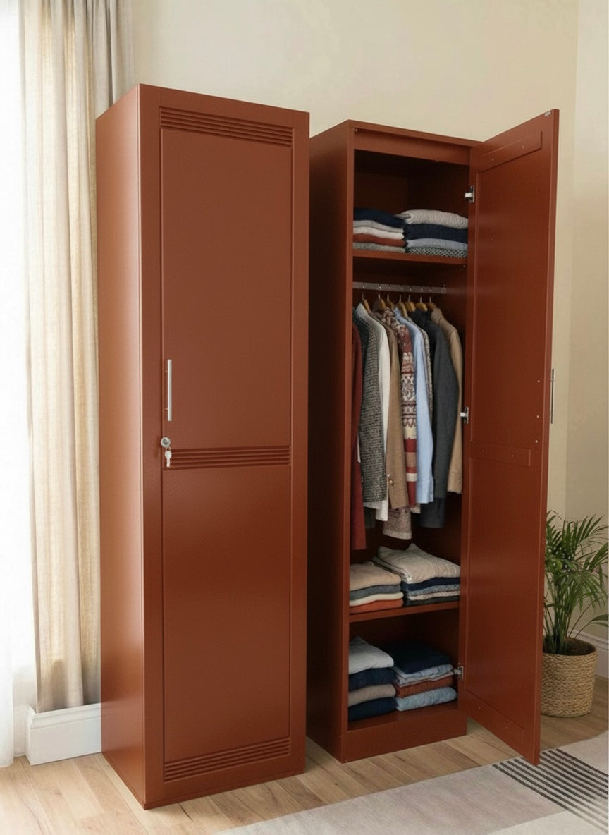 Wooden Single Door Wardrobe | Minimalist Single Door Almira