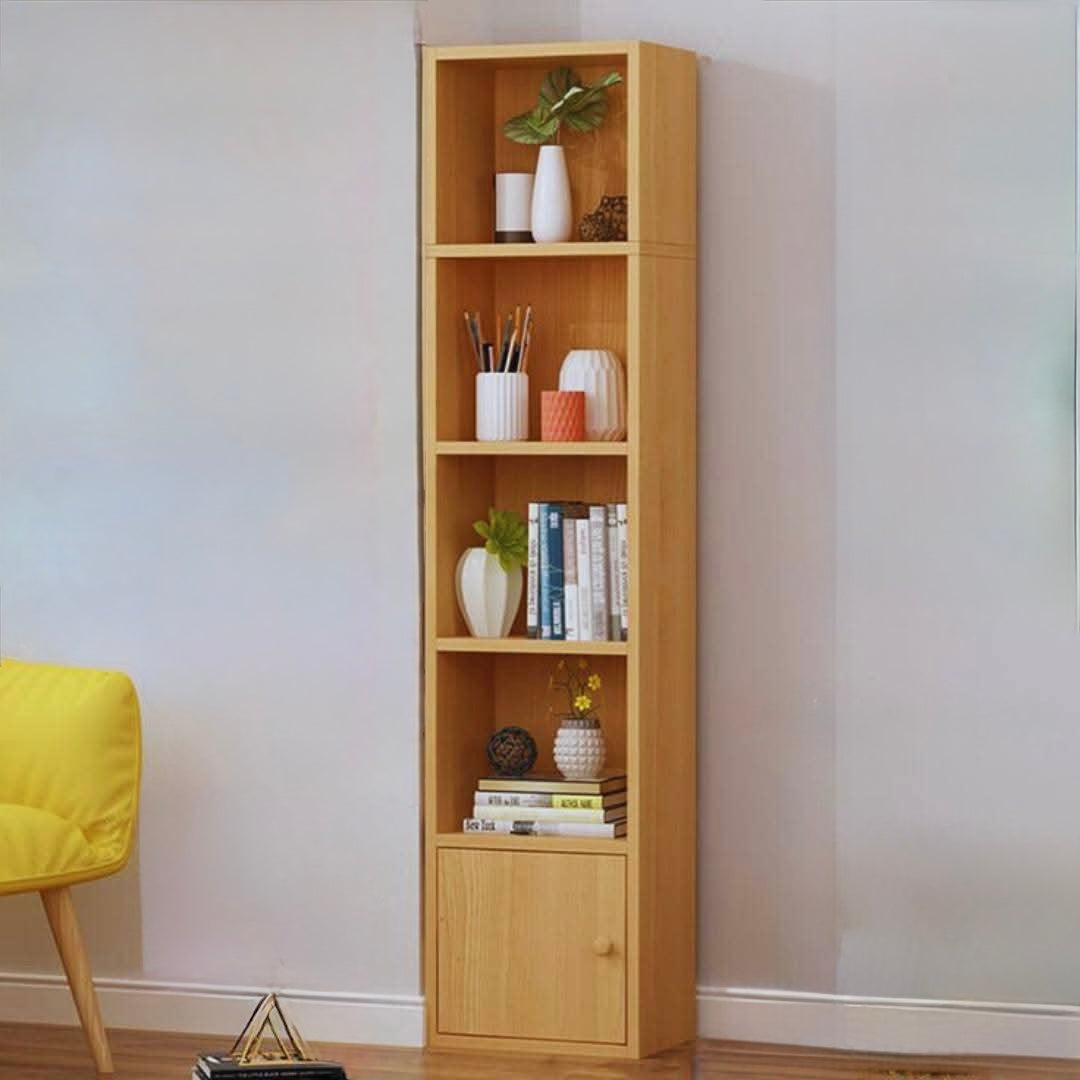 Storage Shelf Bookshelf Landing Simple Storage Narrow Slit Small Bookcase, Simple Locker Shelf for Living Room Bedroom