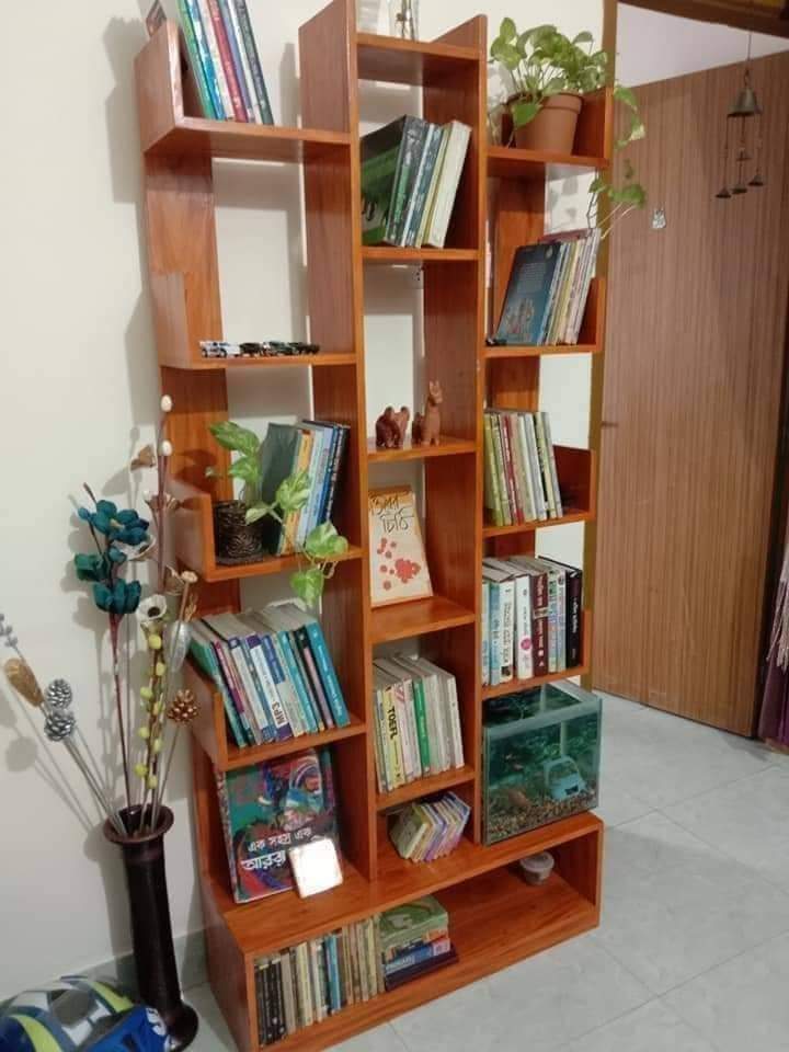 L-Shape Large Bookshelf For Office & Home