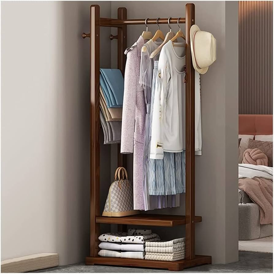 Wooden Clothes Hanger Stand