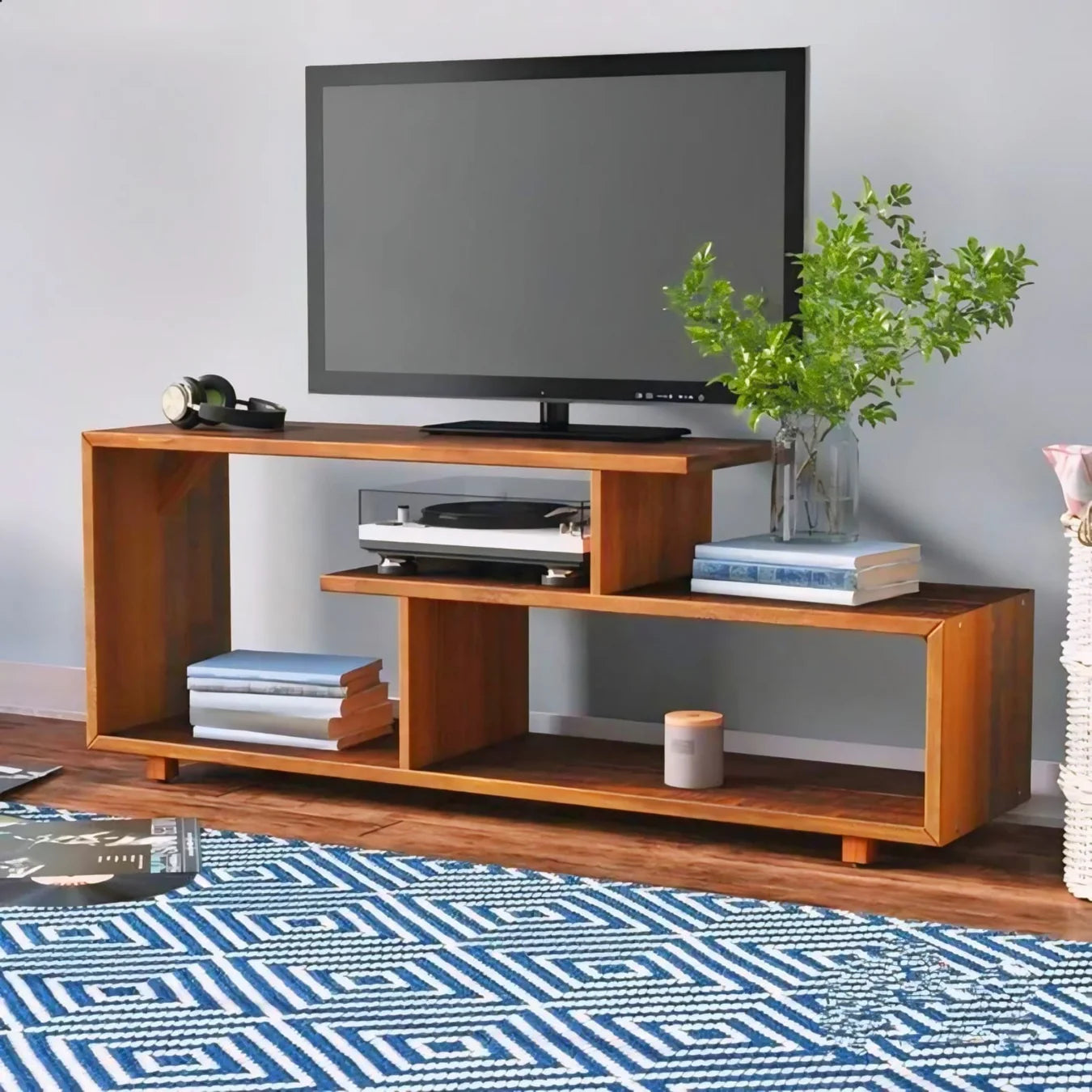 Wooden Unique Tv Stand