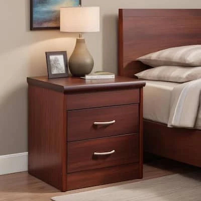 Premium Mahogany Finish Bedside Table