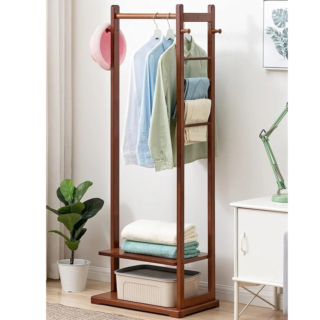 Wooden Clothes Hanger Stand