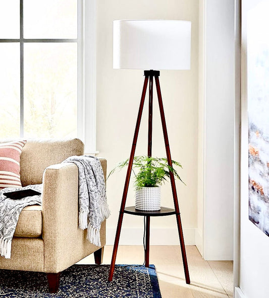 Outstanding Wooden Trypod Floor Lamp for Bedroom , Living Room