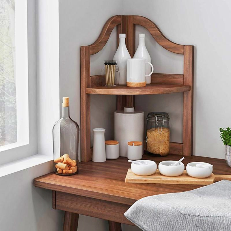 Wooden Mini Corner Shelf