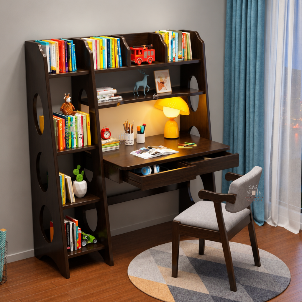 Wooden Interactive Table and Chair Set for Kids
