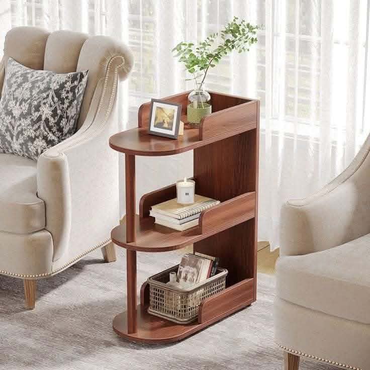3-Tier Wooden Sofa Side End Table
