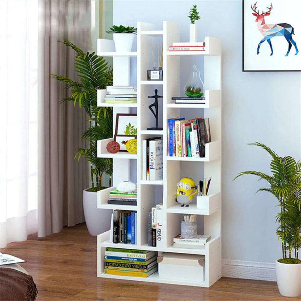 L-Shape Large Bookshelf For Office & Home